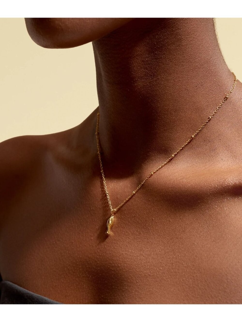HEY HARPER Sardine Water Resistant Gold Necklace NEW NWT
